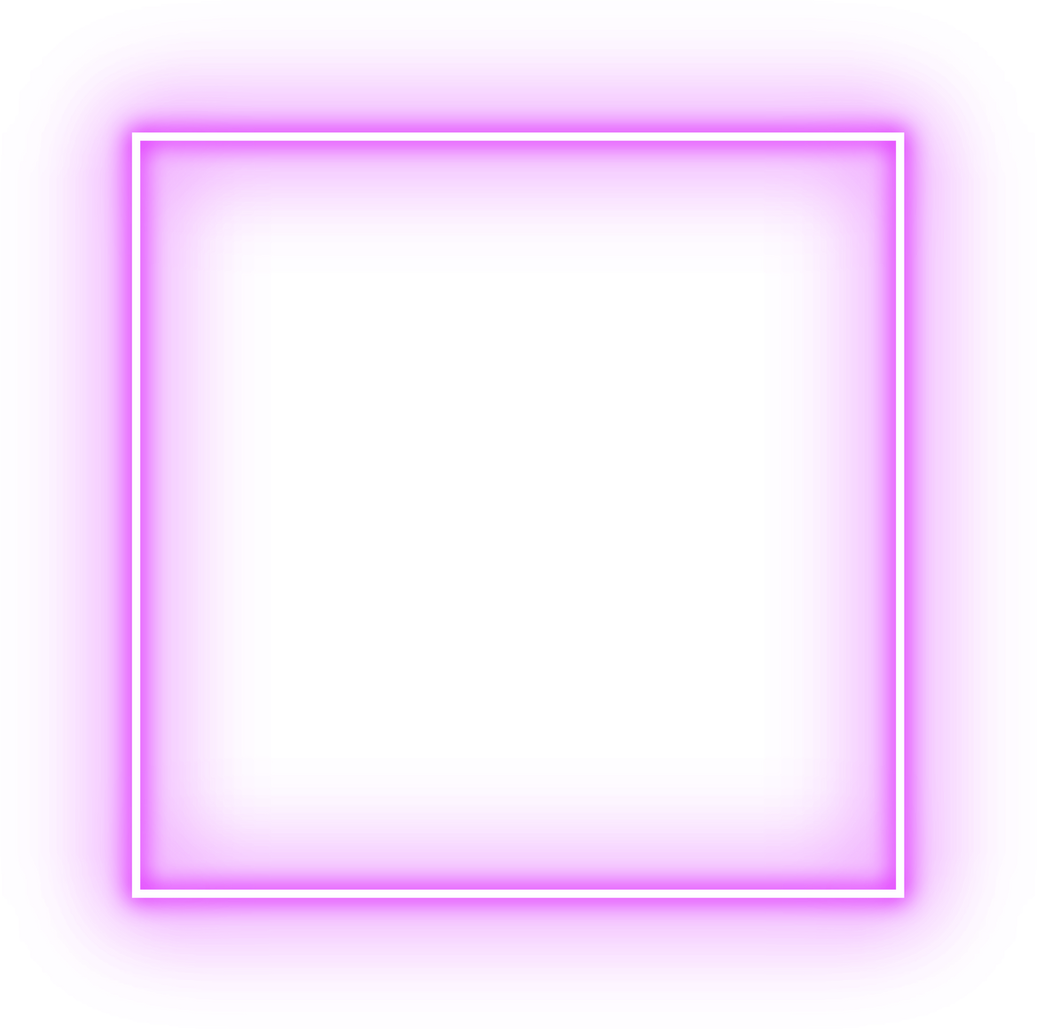 square neon frame